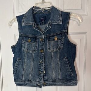 CHAPS Denim Vest - Size Medium